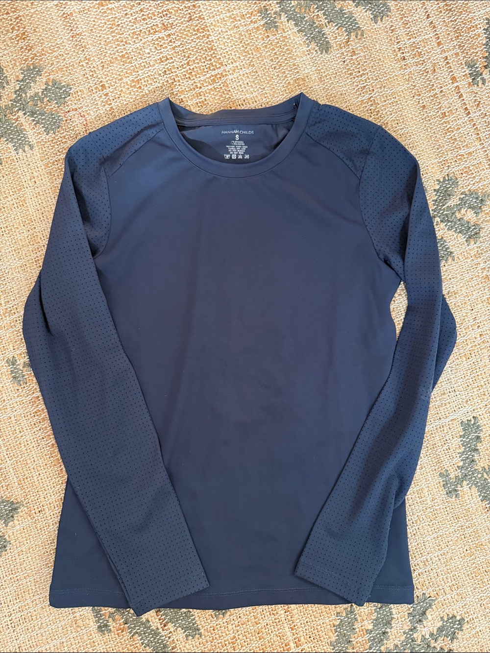 Hannah Childs Harper Perforated Long Sleeve Tech Tee